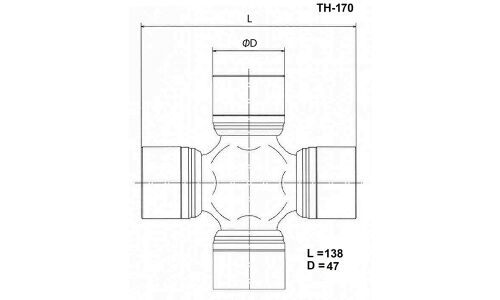 Крестовина карданного вала Toyo, арт. TH-170
