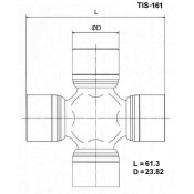 Крестовина карданного вала Toyo, арт. TIS-161