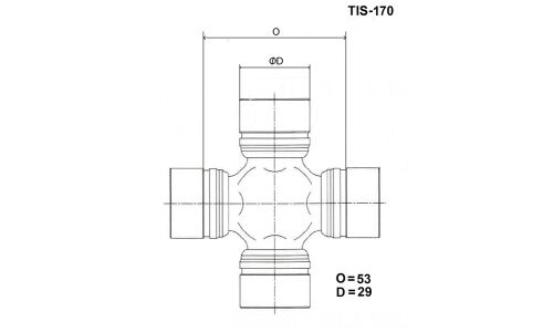 Крестовина карданного вала Toyo, арт. TIS-170