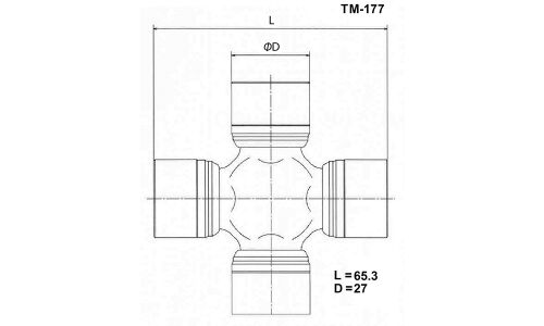 Крестовина карданного вала Toyo, арт. TM-177