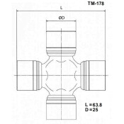 Крестовина карданного вала Toyo, арт. TM-178