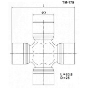 Крестовина карданного вала Toyo, арт. TM-179