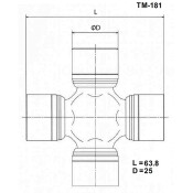 Крестовина карданного вала Toyo, арт. TM-181
