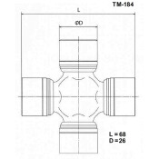 Крестовина карданного вала Toyo, арт. TM-184