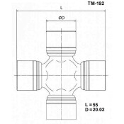 Крестовина карданного вала Toyo, арт. TM-192