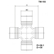 Крестовина карданной передачи TOYO TM193