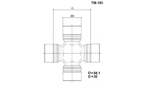 Крестовина карданной передачи TOYO TM193