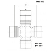 Крестовина карданного вала Toyo, арт. TMZ-109