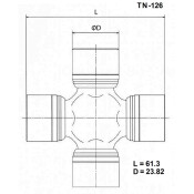 Крестовина карданного вала Toyo, арт. TN-126