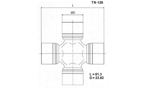 Крестовина карданного вала Toyo, арт. TN-126