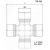 Крестовина карданного вала Toyo, арт. TN-132