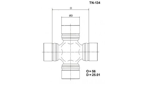 Крестовина карданного вала Toyo, арт. TN-134