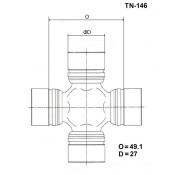 Крестовина карданного вала Toyo, арт. TN-146