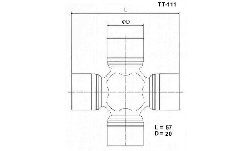 Крестовина карданного вала Toyo, арт. TT-111