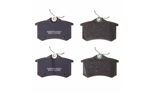 Колодки тормозные дисковые Avantech, задние, комплект на ось (4 шт), арт. AV013