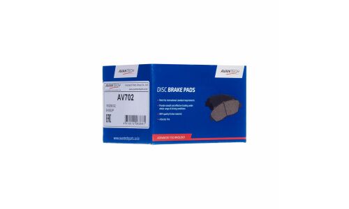 Колодки тормозные дисковые Avantech, передние, комплект на ось (4 шт), арт. AV702