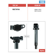 Катушка зажигания YEC, арт. IGC101A Катушка зажигания YEC, арт. IGC101A