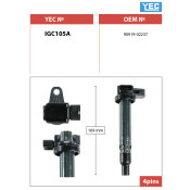 Катушка зажигания YEC, арт. IGC105A Катушка зажигания YEC, арт. IGC105A