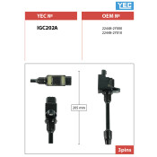 Катушка зажигания YEC, арт. IGC202A Катушка зажигания YEC, арт. IGC202A