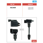 Катушка зажигания YEC, арт. IGC203A Катушка зажигания YEC, арт. IGC203A
