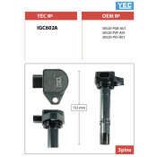 Катушка зажигания YEC, арт. IGC602A Катушка зажигания YEC, арт. IGC602A