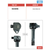 Катушка зажигания YEC, арт. IGC604A Катушка зажигания YEC, арт. IGC604A