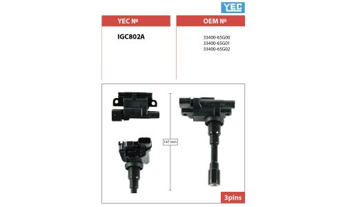 Катушка зажигания YEC, арт. IGC802A