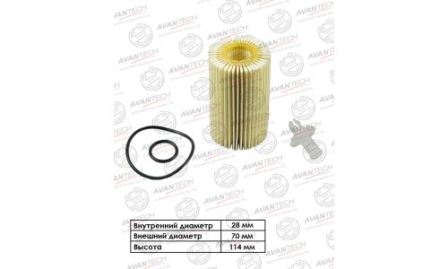 Фильтр масляный Avantech, арт. OF0122