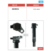Катушка зажигания YEC, арт. IGC901A Катушка зажигания YEC, арт. IGC901A