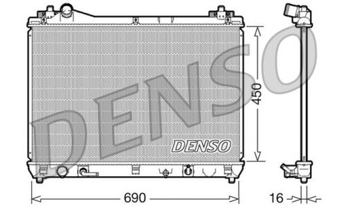 Радиатор системы охлаждения двигателя Denso, арт. DRM47017