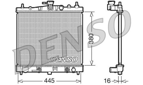 Радиатор системы охлаждения Denso, арт. DRM46021