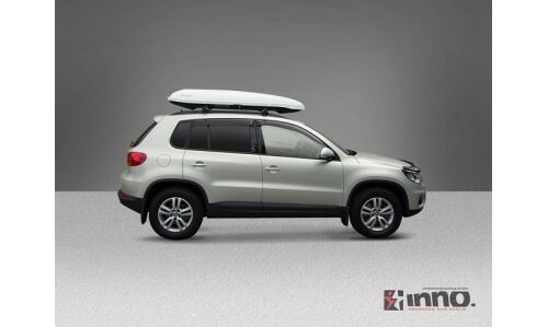 Автобокс на крышу INNO New Shadow 16, пластиковый, 440л, 2000х810х340мм, крепление Memory Mount, двустороннее открывание, цвет белый глянцевый, арт. BRA1250U1