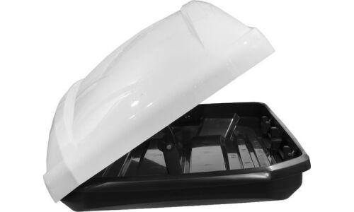 Автобокс на крышу INNO New Shadow 16, пластиковый, 440л, 2000х810х340мм, крепление Memory Mount, двустороннее открывание, цвет белый глянцевый, арт. BRA1250U1