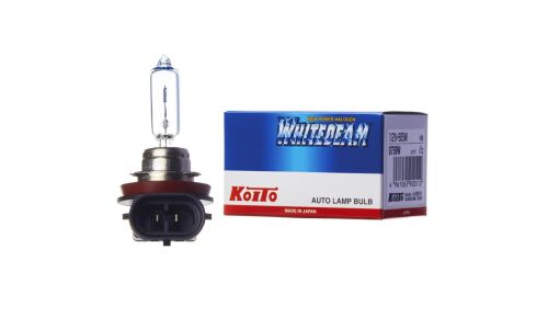 Лампа галогенная Koito Whitebeam H9 (PGJ19-5, T11), 12В, 65Вт (соответствует 120Вт), 4000К, 1 шт, арт. 0759W