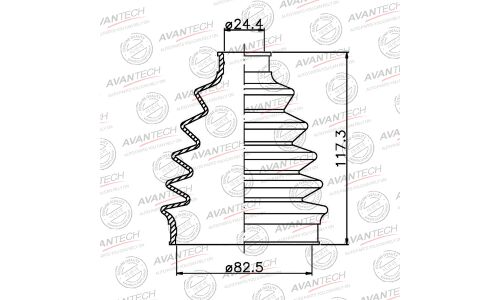 Пыльник привода Avantech, арт. BD0222
