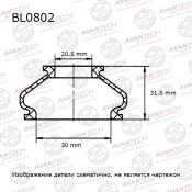 Пыльник рулевого наконечника Avantech, арт. BL0802