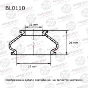 Пыльник рулевого наконечника Avantech, арт. BL0110