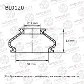 Пыльник рулевого наконечника Avantech, арт. BL0120