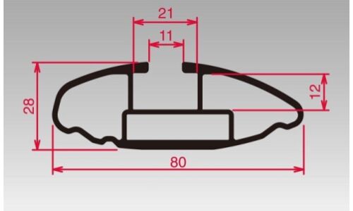 Крепления базовые на рейлинги INNO Aero Base Stay, аэродинамические, высота 32мм, нагрузка до 75кг, 4 шт, арт. XS100