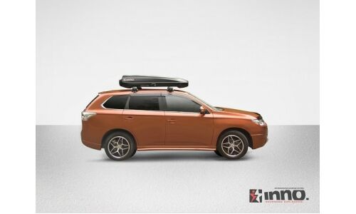 Автобокс на крышу INNO New Shadow 14, пластиковый, 400л, 1800x830x340мм, крепление Quick Mount, двустороннее открывание, цвет чёрный матовый, арт. BRA1460U5