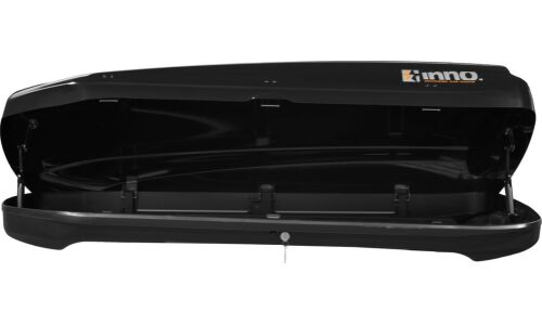 Автобокс на крышу INNO New Shadow 14, пластиковый, 400л, 1800x830x340мм, крепление Quick Mount, двустороннее открывание, цвет чёрный матовый, арт. BRA1460U5