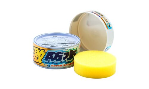 Полироль кузова Soft 99 Water Block Wax, с водоотталкивающим эффектом, усиливает блеск, для светлых автомобилей, банка 300г, арт. 00341