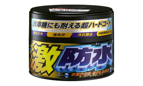 Полироль кузова Soft 99 Water Block Wax, с водоотталкивающим эффектом, усиливает блеска, для тёмных автомобилей, банка 300г, арт. 00347