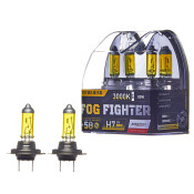 Лампа галогенная Avantech Fog Fighter H7 (PX26d, T11), 12В, 55Вт (соответствует 85Вт), 3000К, комплект 2 шт, арт. AB3007