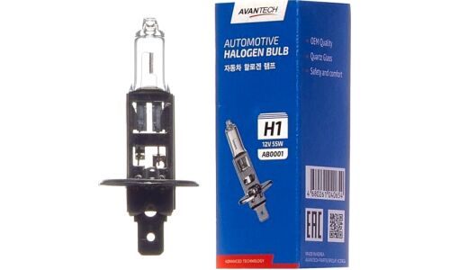 Лампа галогенная Avantech Halogen Bulb H1 (P14.5s, T8), 12В, 55Вт, 3200К, 1 шт, арт. AB0001