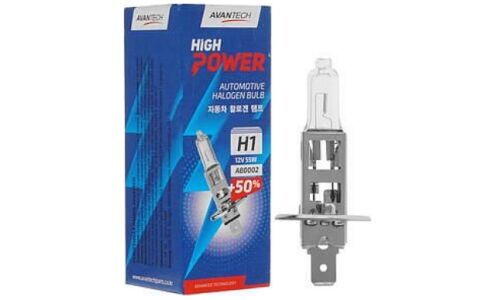 Лампа галогенная Avantech High Power H1 (P14.5s, T8), 12В, 55Вт, 1 шт, арт. AB0002