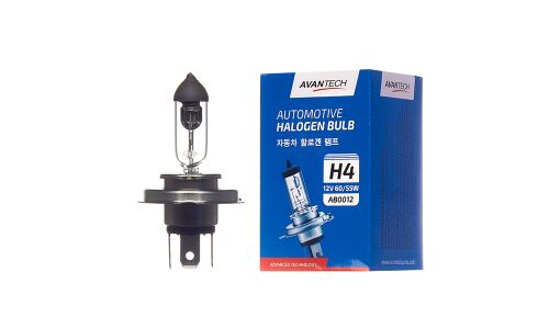 Лампа галогенная Avantech Halogen Bulb H4 (P43t, T16), 12В, 60/55Вт, 3200К, 1 шт, арт. AB0012
