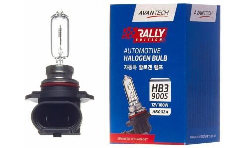 Лампа галогенная Avantech Rally Edition HB3(9005) (P20d, T12), 12В, 100Вт, 3200К, 1 шт, арт. AB0024