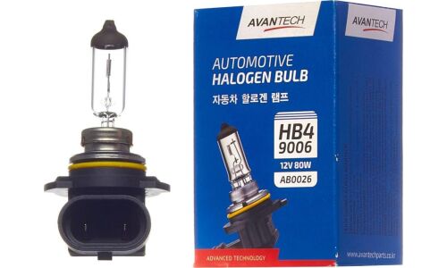 Лампа галогенная Avantech Halogen Bulb HB4(9006) (P22d, T12), 12В, 80Вт, 3200К, 1 шт, арт. AB0026