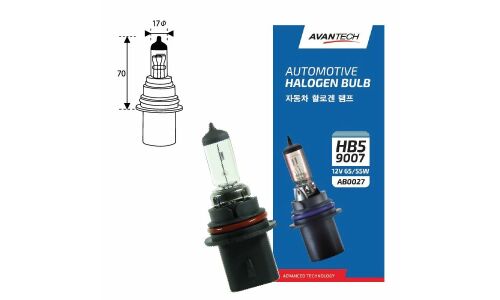 Лампа галогенная Avantech Halogen Bulb HB5(9007) (PX29t, T17), 12В, 65/55Вт, 3200К, 1 шт, арт. AB0027